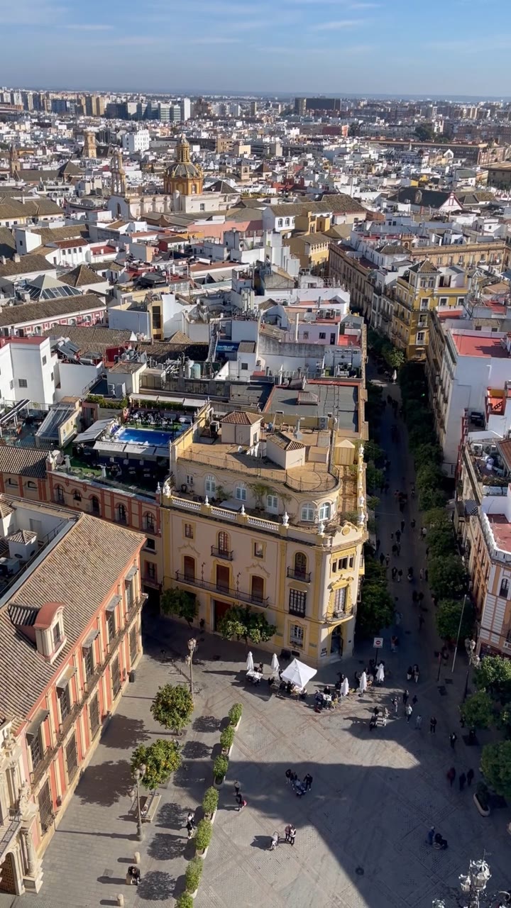 Rooftops of Santa Cruz, Midday — Seville, Spain