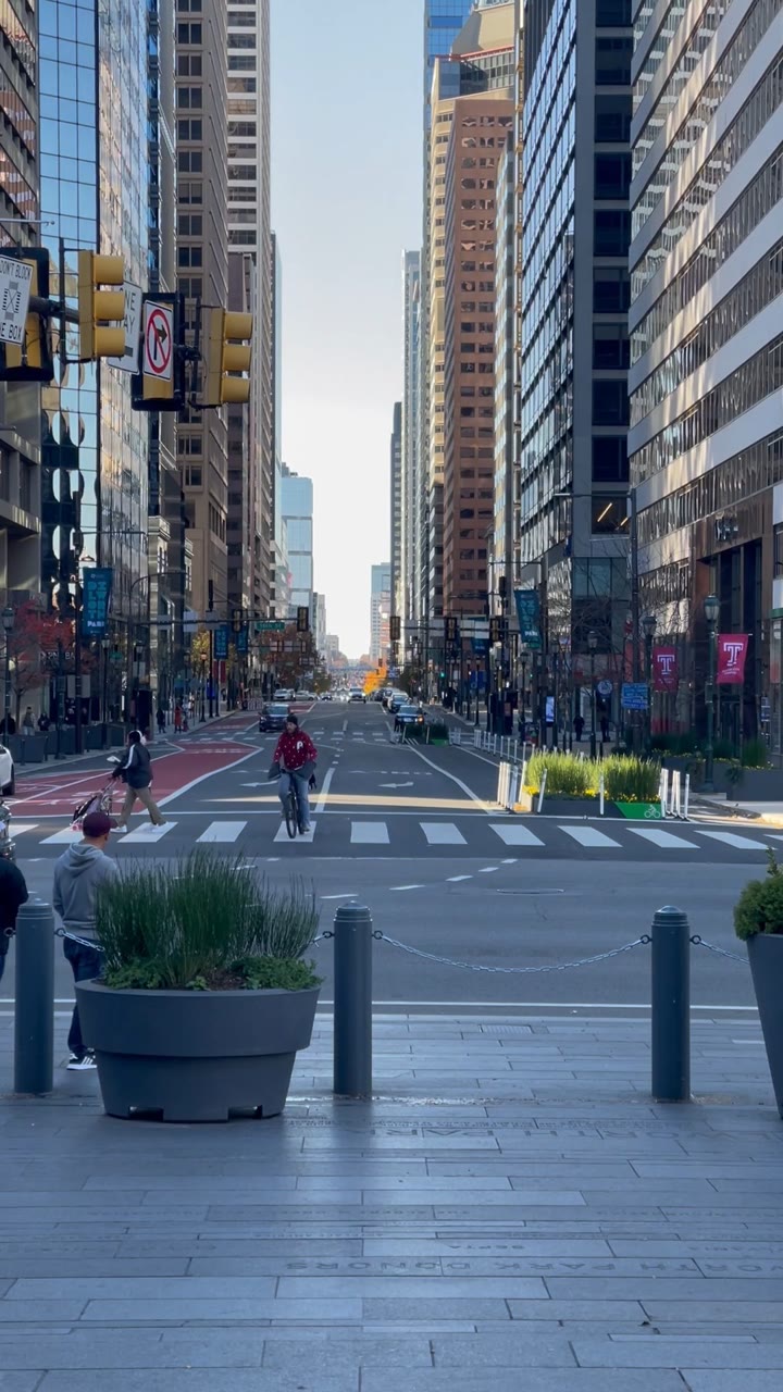 Afternoon Light Down Market Street — Philadelphia, United States