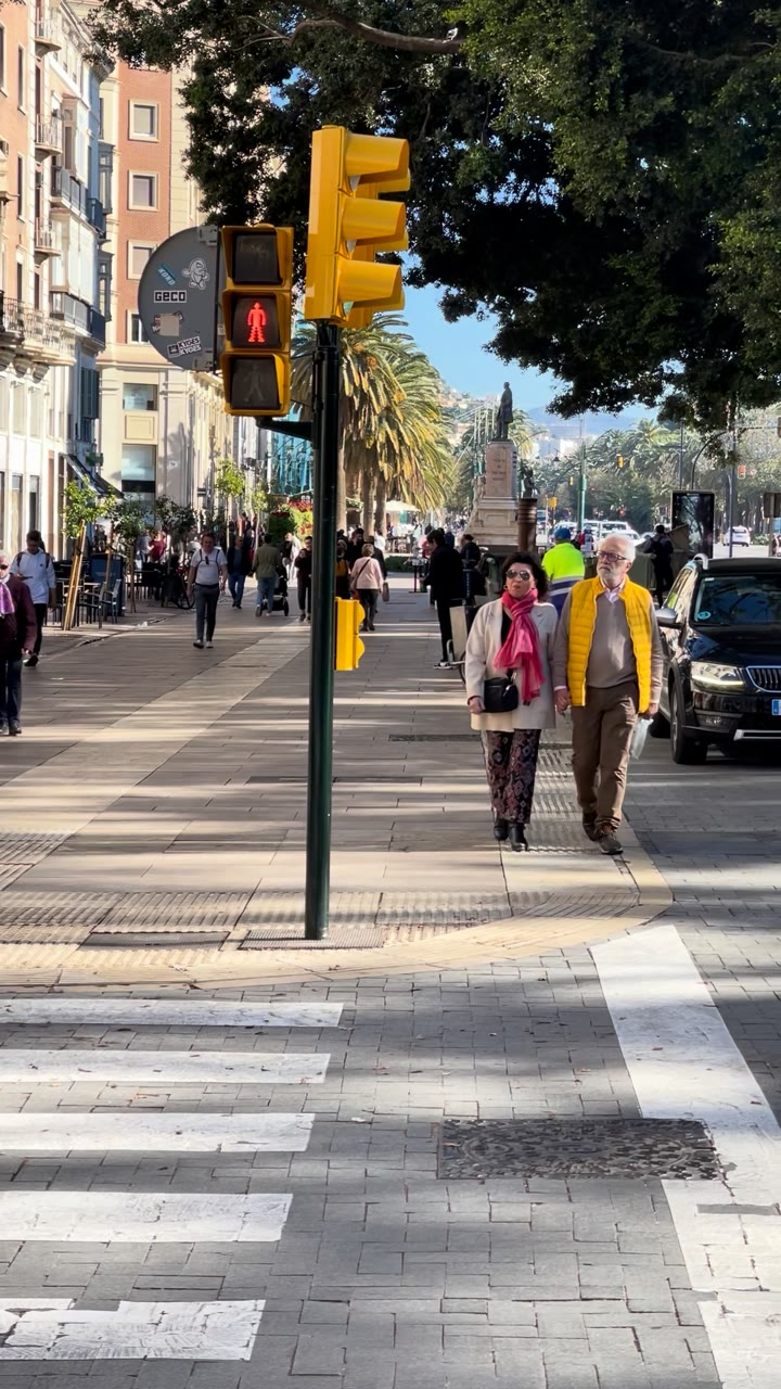 Midday Crossing, Centro Histórico — Málaga, Spain