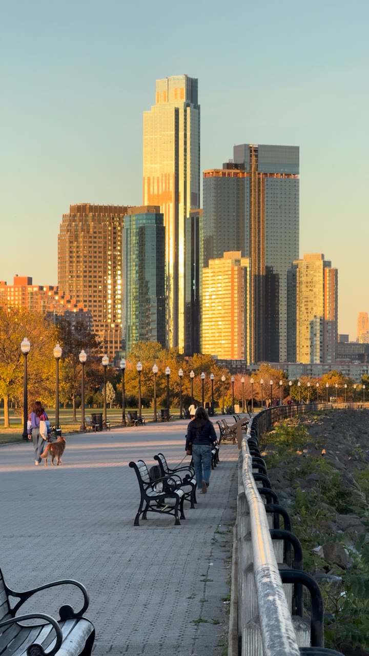 Golden Hour Along the Jersey City Waterfront — United States