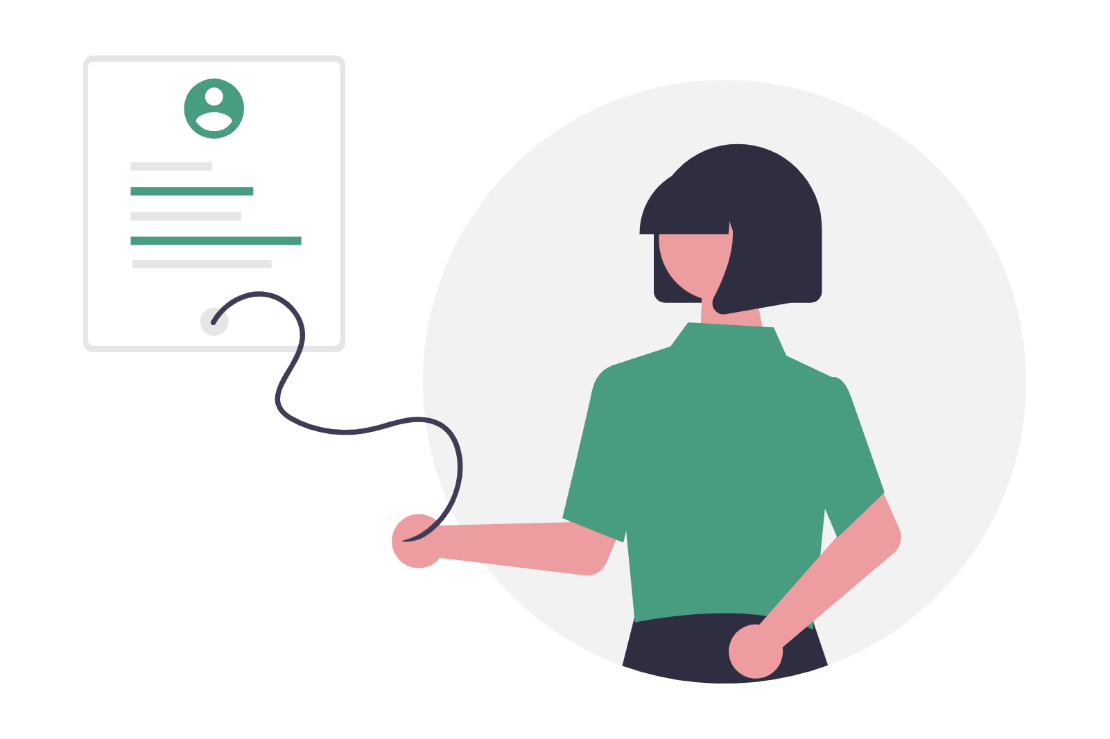 Secure transactions illustration