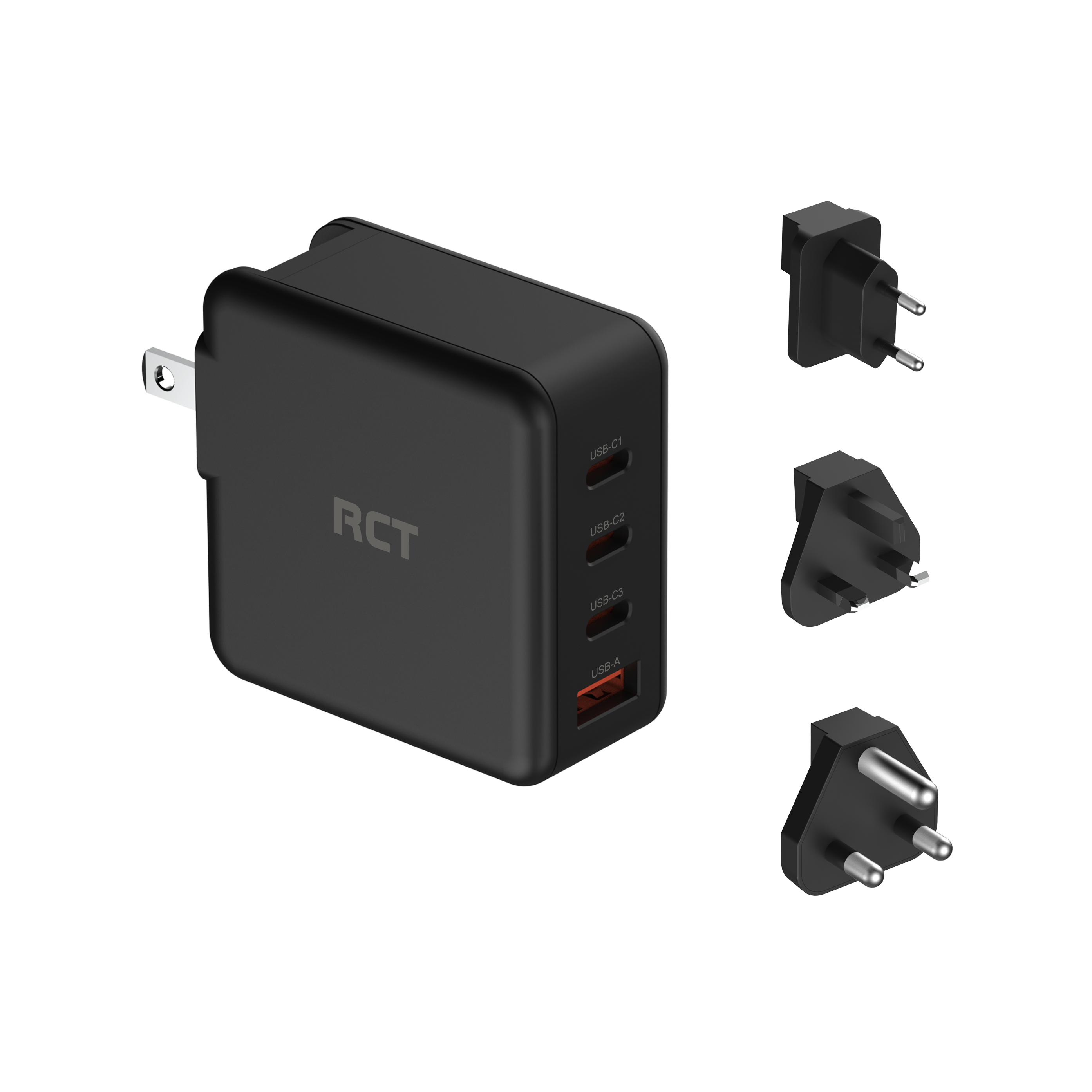 RCT Charging Travel kit (100W) with EU, UK and SA Plug