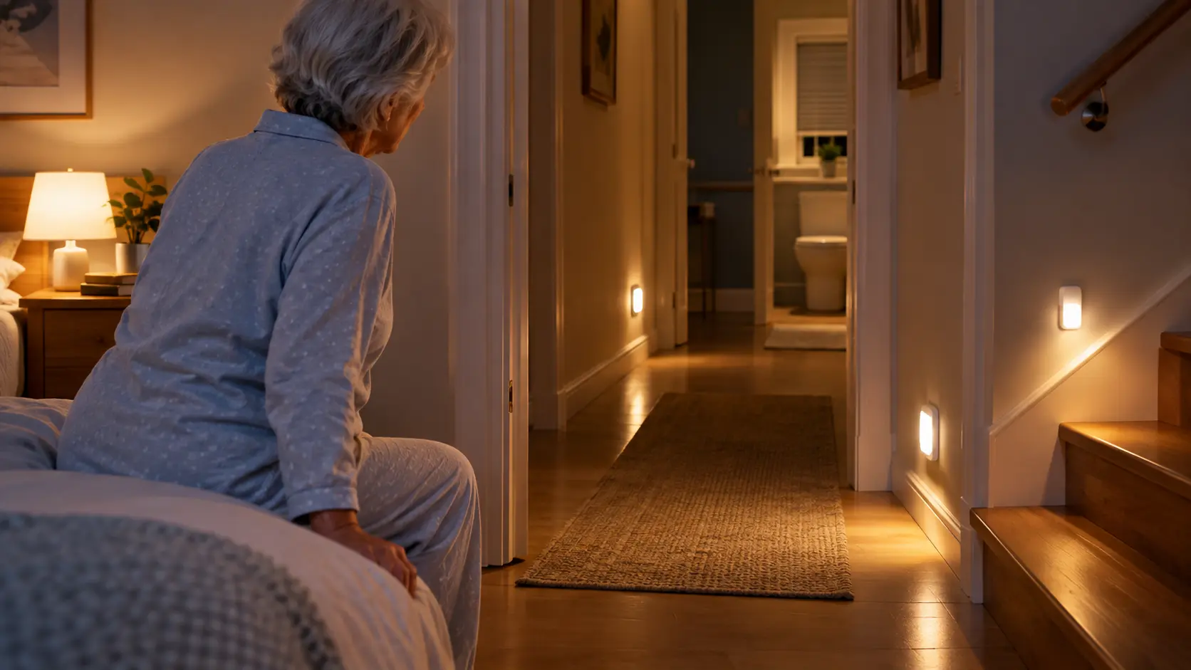 Éclairage automatique : une solution simple pour prévenir les chutes la nuit