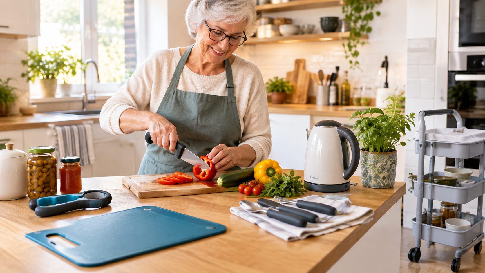 10 accessoires pour rendre une cuisine plus facile à utiliser avec l'âge