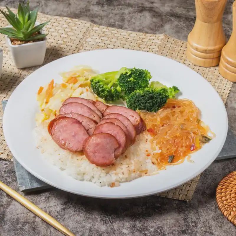 蜜汁香腸飯