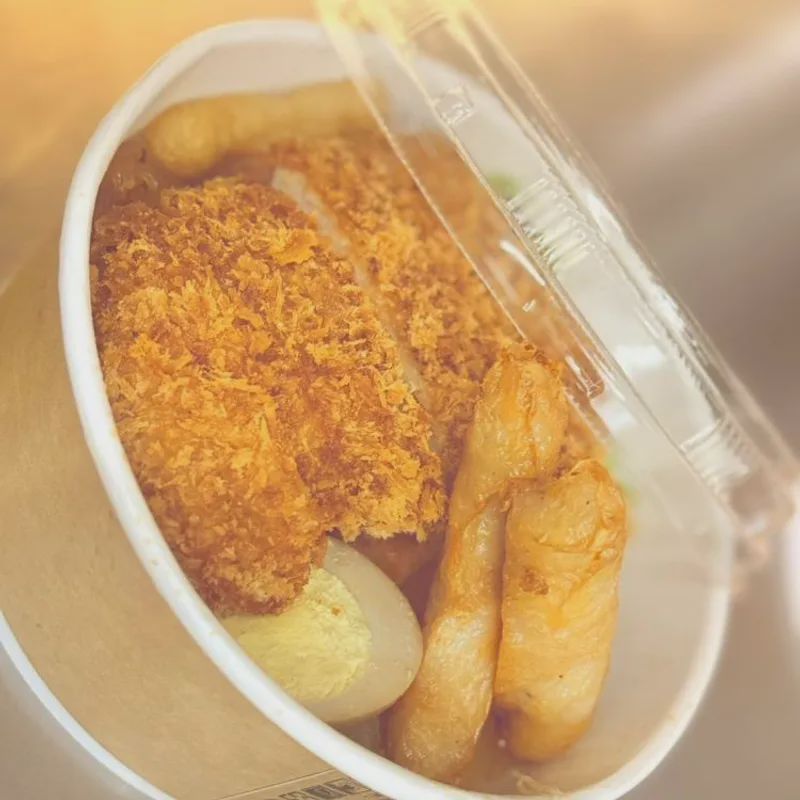 泰式豬排+蝦卷飯