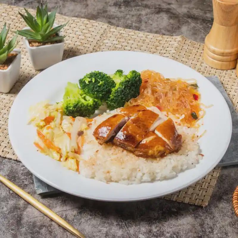 蔥香油雞飯