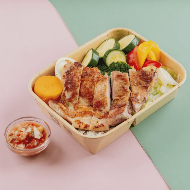 墨西哥莎莎雞腿排餐盒