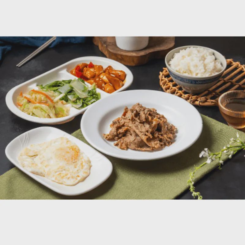 鐵板羊肉定食