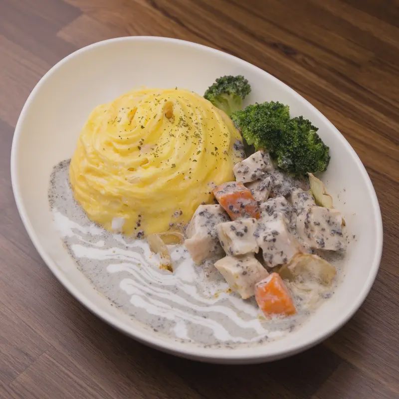黑松露白醬