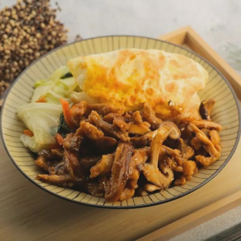 香菇肉絲飯