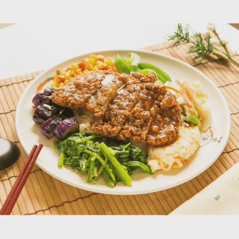 烤豬排飯