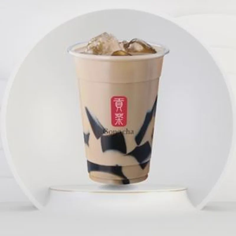 仙草凍奶茶