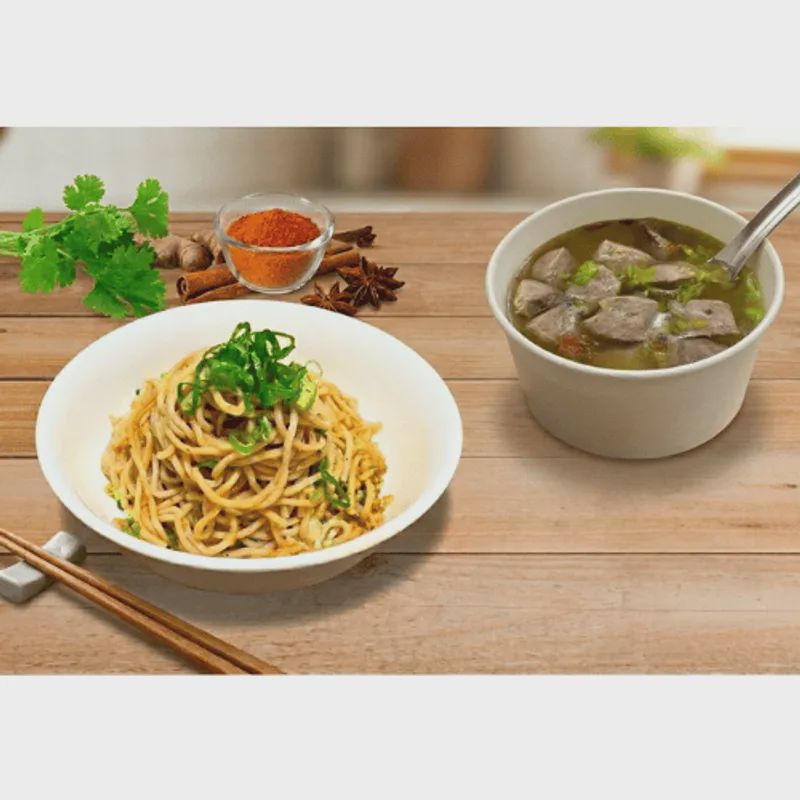大麻麵+貢丸湯