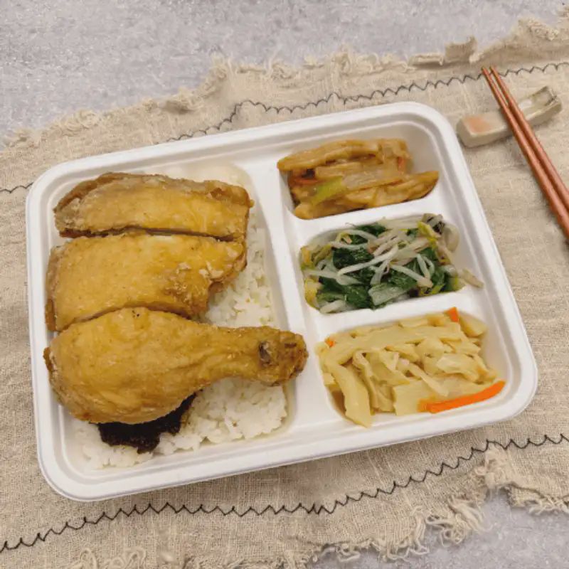 酥炸雞腿飯