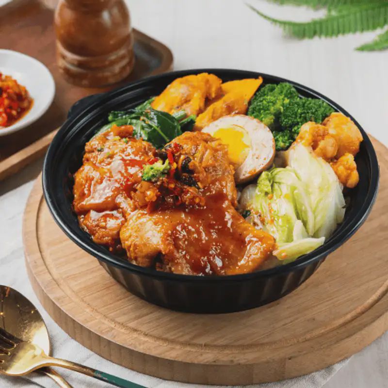 辣味雞腿便當