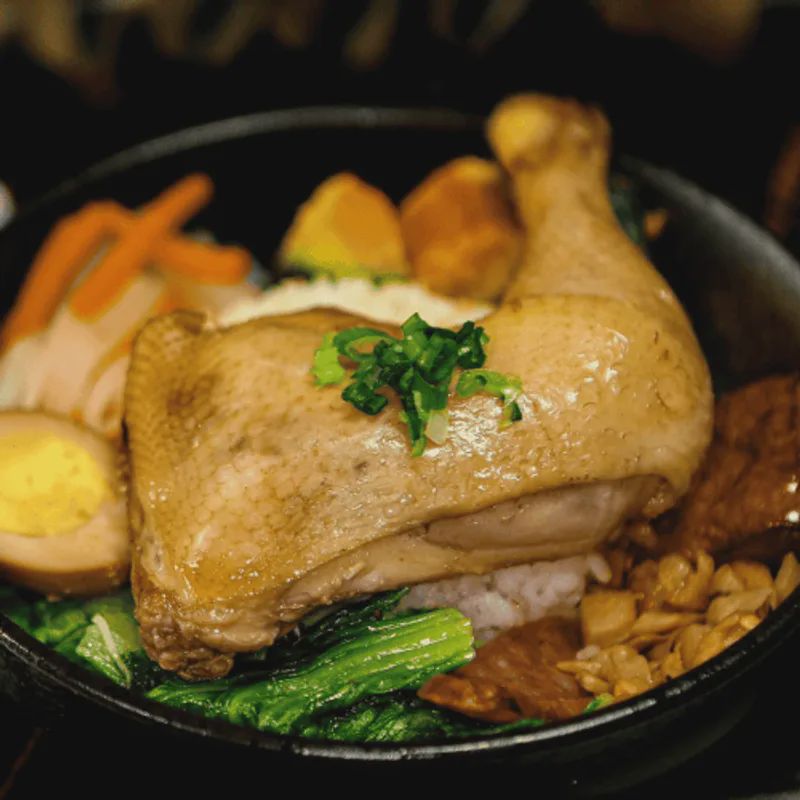 竹林蔥油雞飯