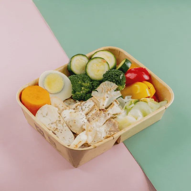 百里香草烤菇餐盒