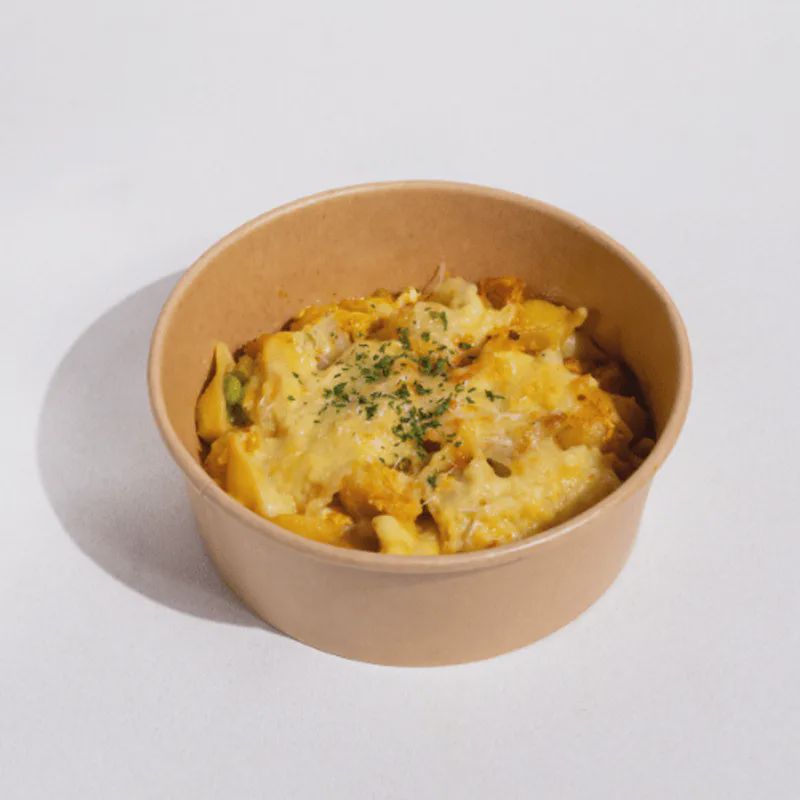 焗烤蟹黃豆腐貝殼麵（蛋奶素）