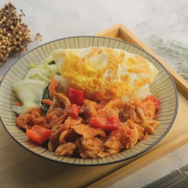 糖醋雞丁飯
