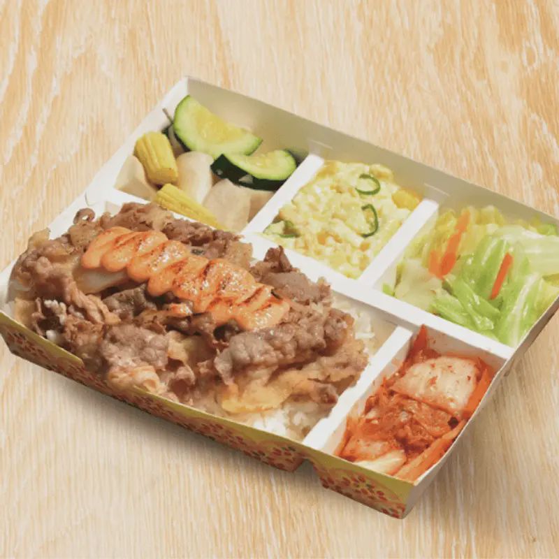 明太子牛肉便當