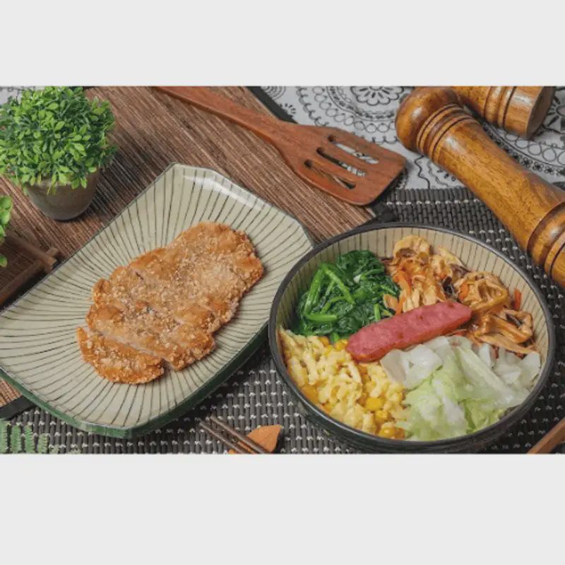 椒鹽厚切豬排飯