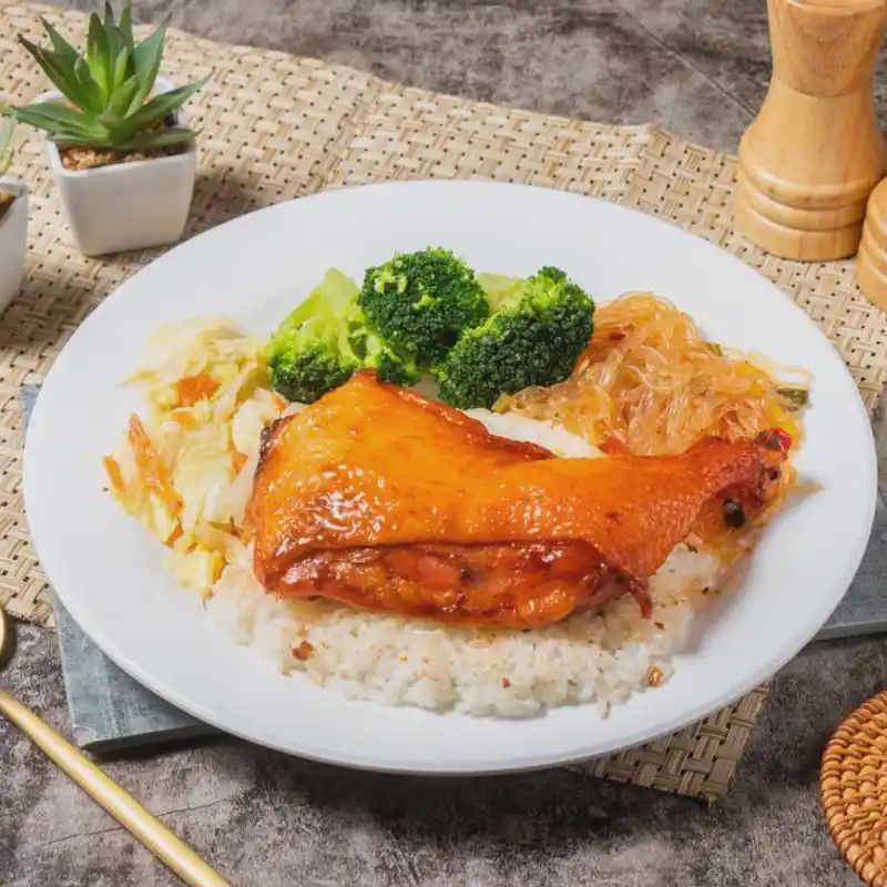 生烤雞腿飯