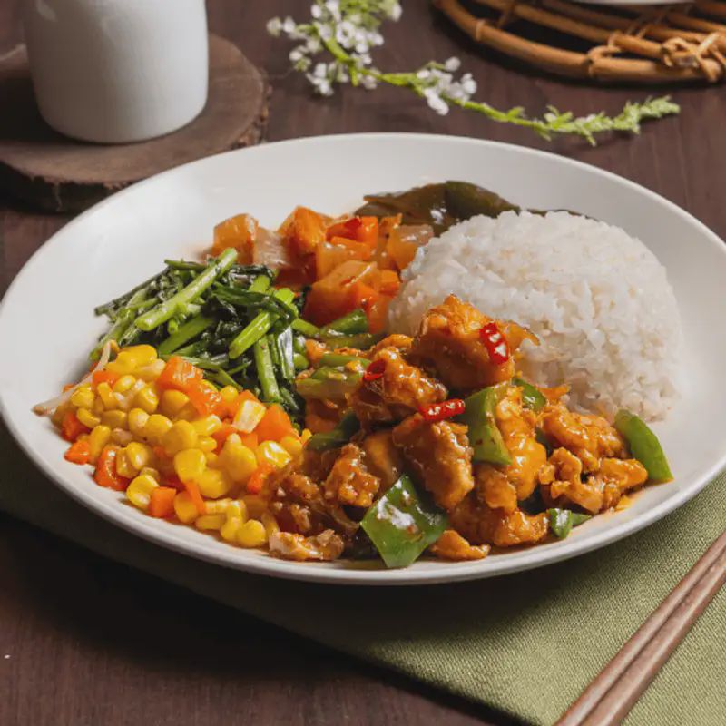 辣子雞丁飯