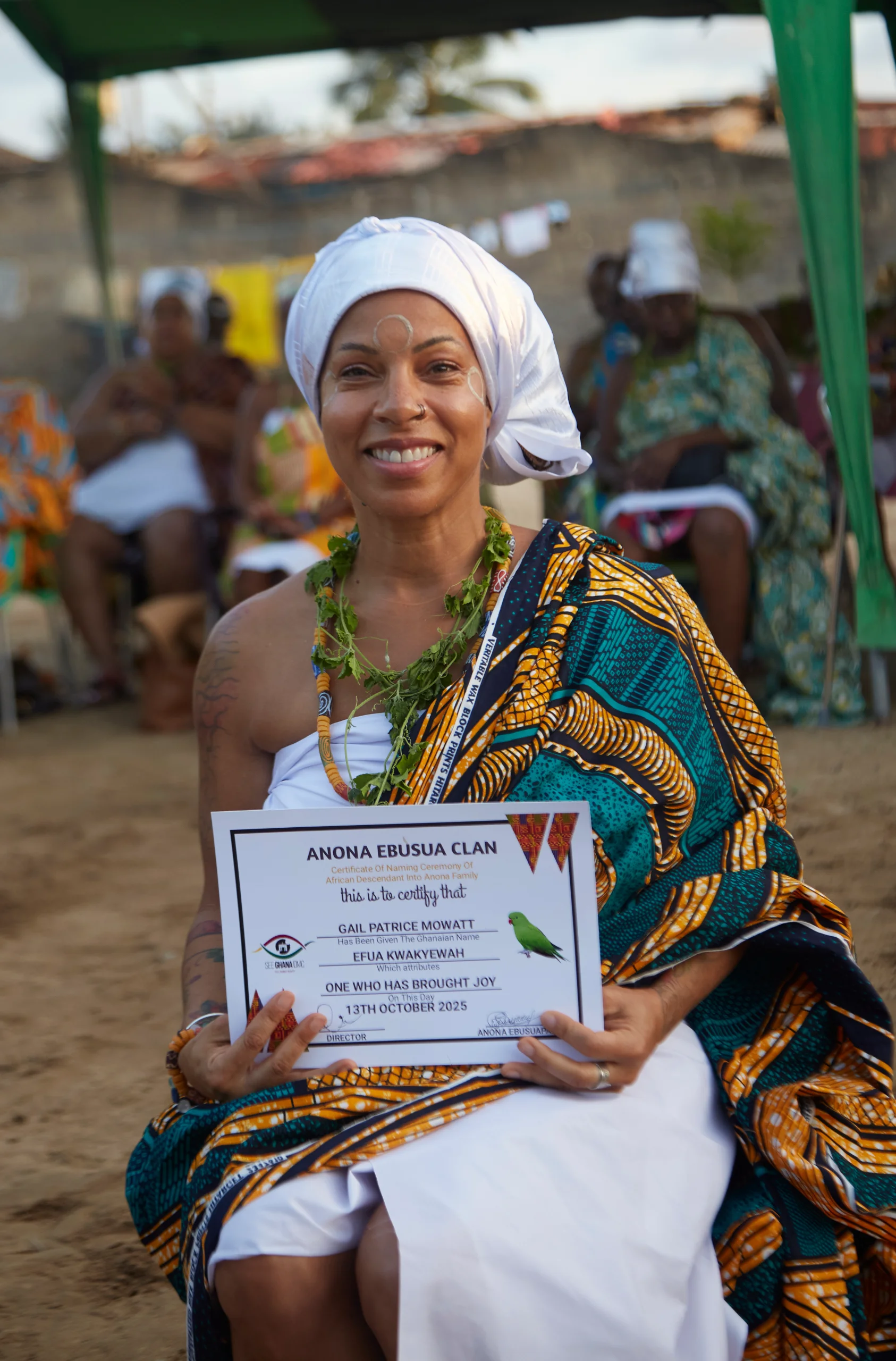 Traditional Naming Ceremony Certificate