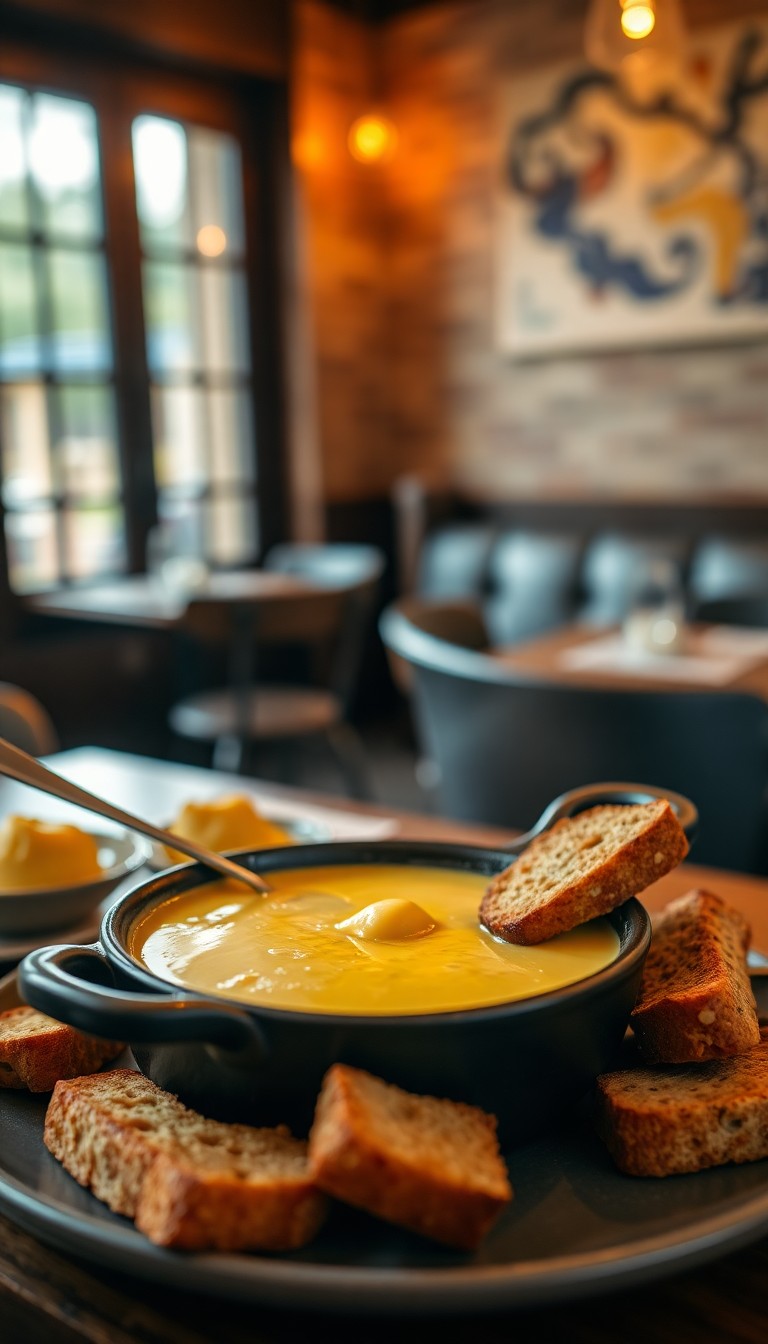 CHEESE FONDUE (min. 2 pers.)