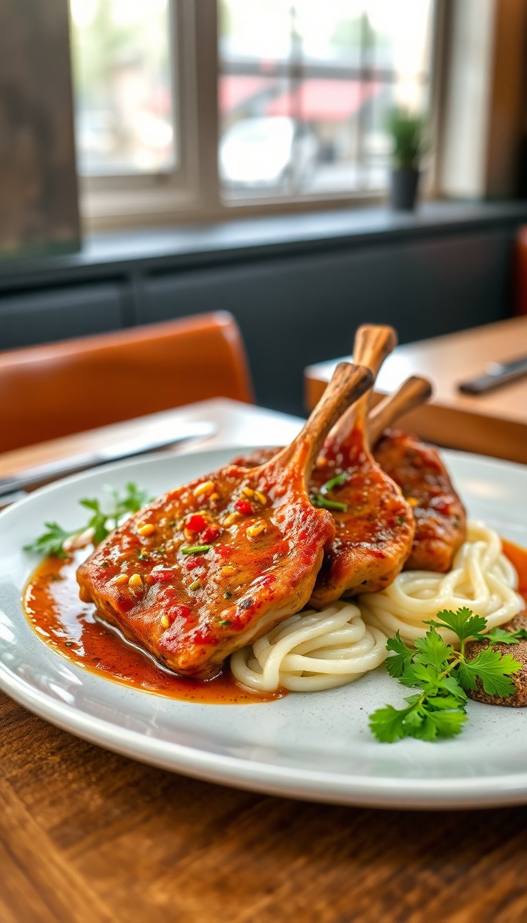 Chili Lamskotellen (droog) (Salt and pepper Lambchops)