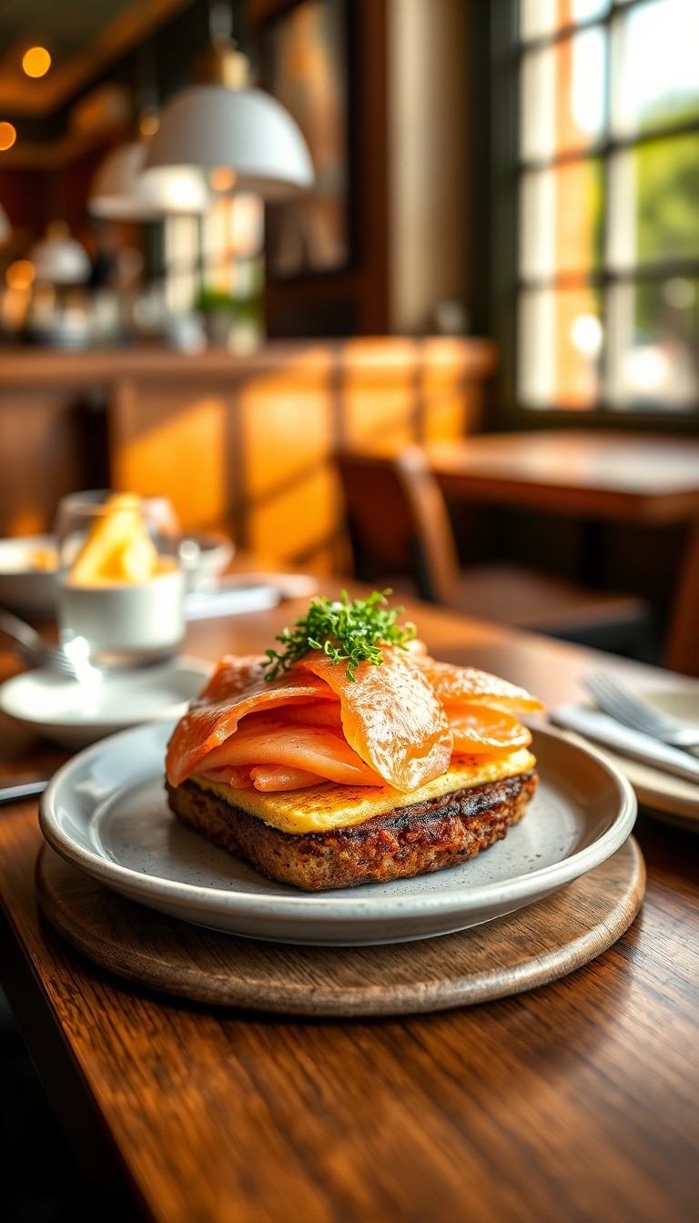 CROQUE SMOKED SALMON - met gerookte zalm