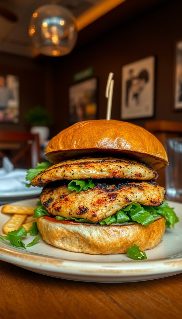 GRILLED CHICKEN BURGER