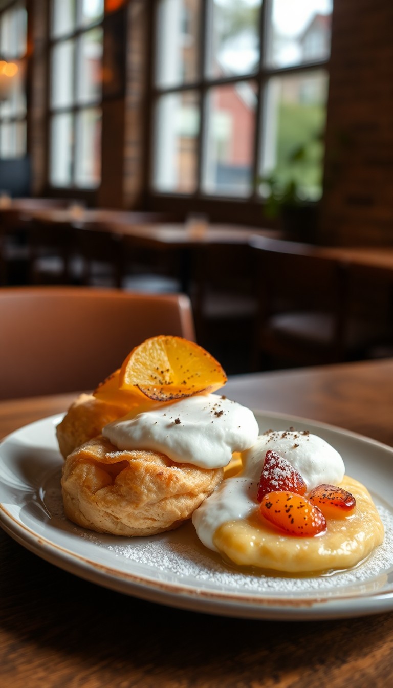 Met warme appel, kaneel en slagroom