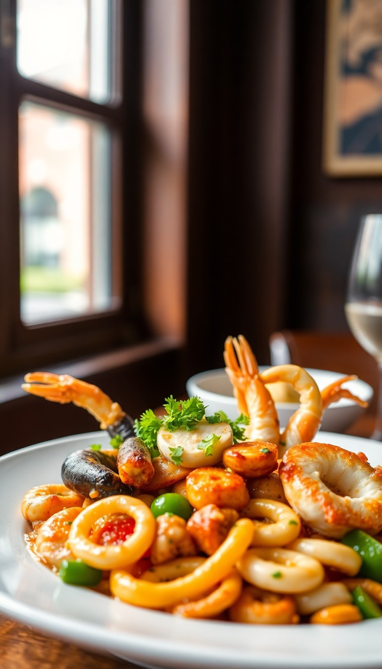 Mix Seafood Grill Sze chuan