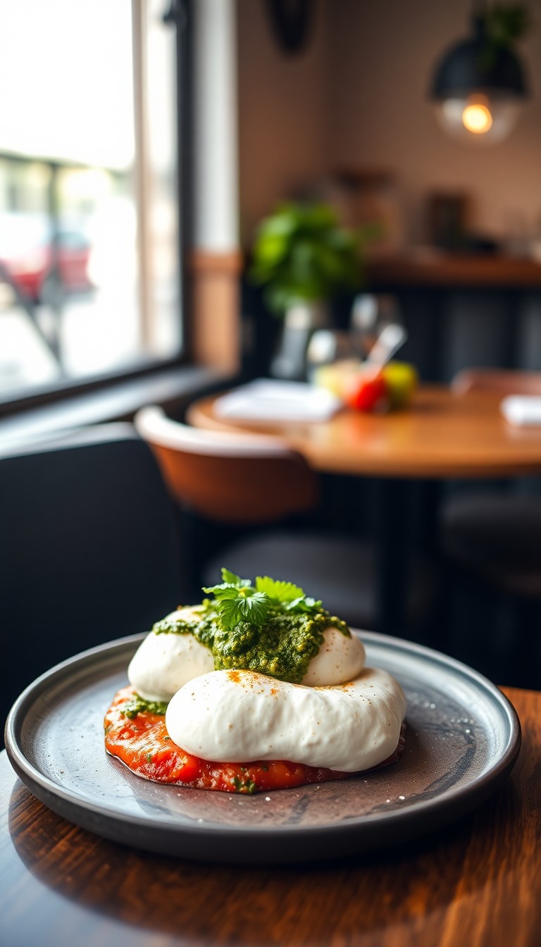 Mozzarella, tomaat, pesto V