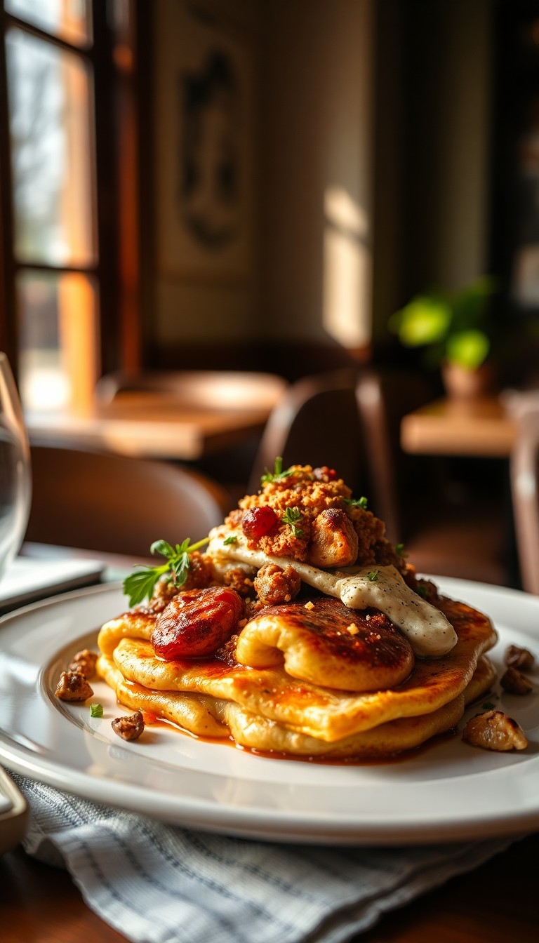 Pannenkoek met verse aardbeien & slagroom