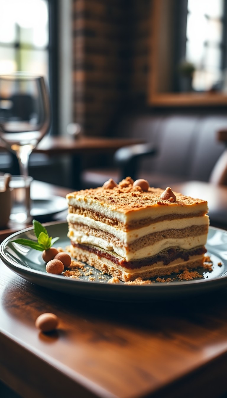Pistache tiramisu