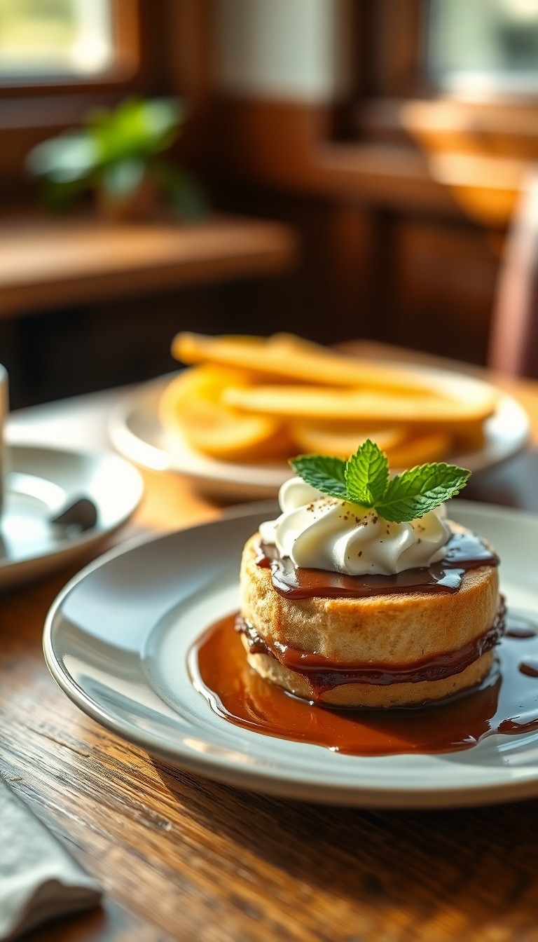 Vers fruit coupe met Nutella