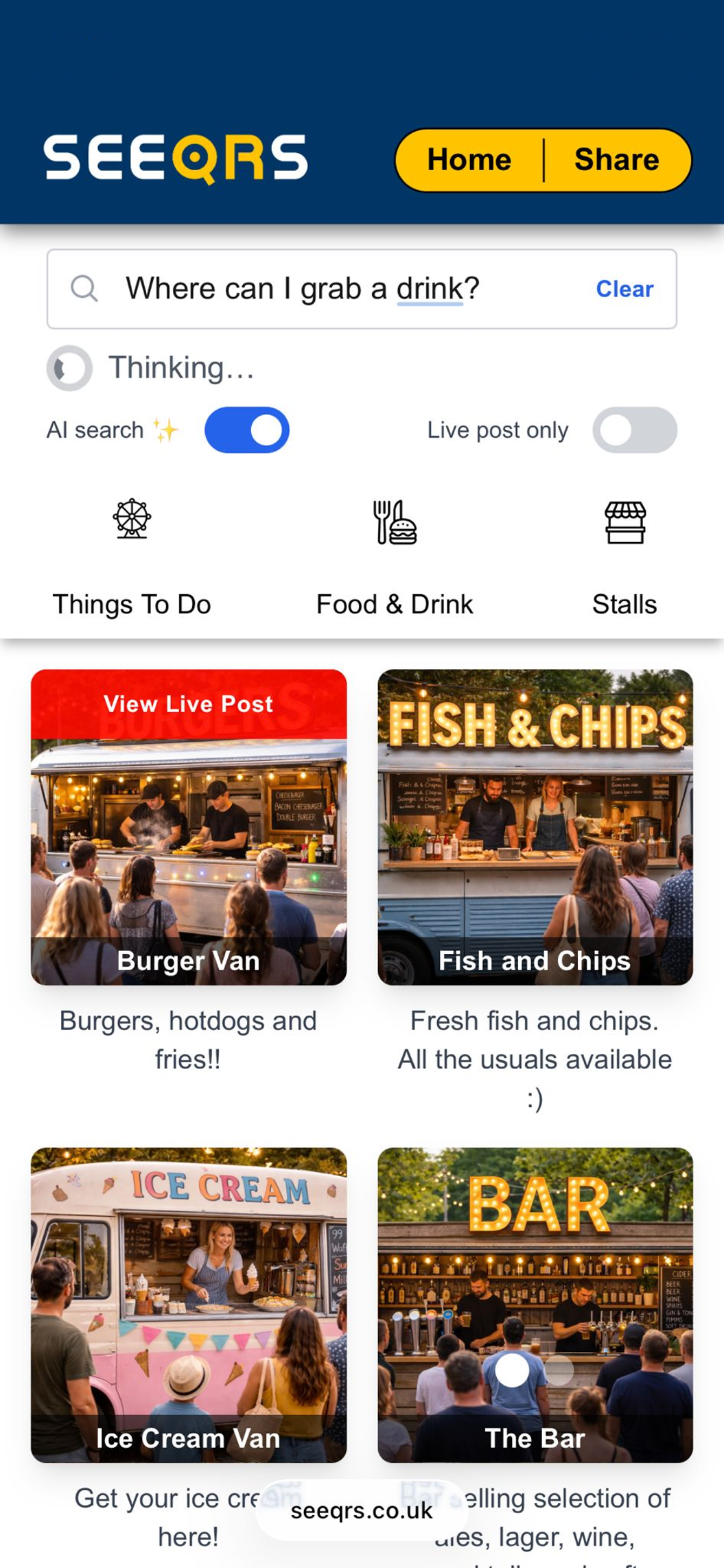 SEEQRS app preview screen 4