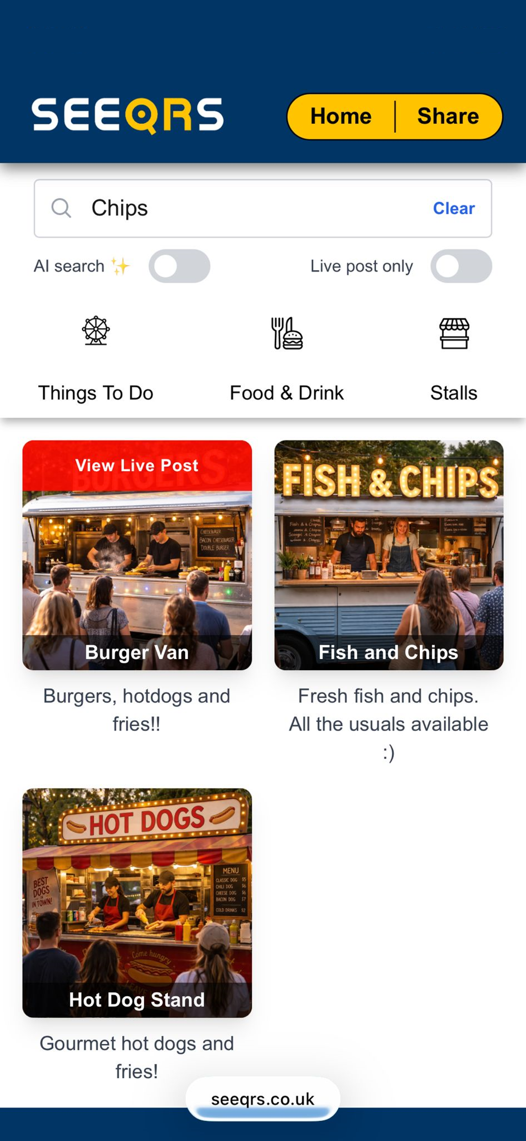 SEEQRS app preview screen 4