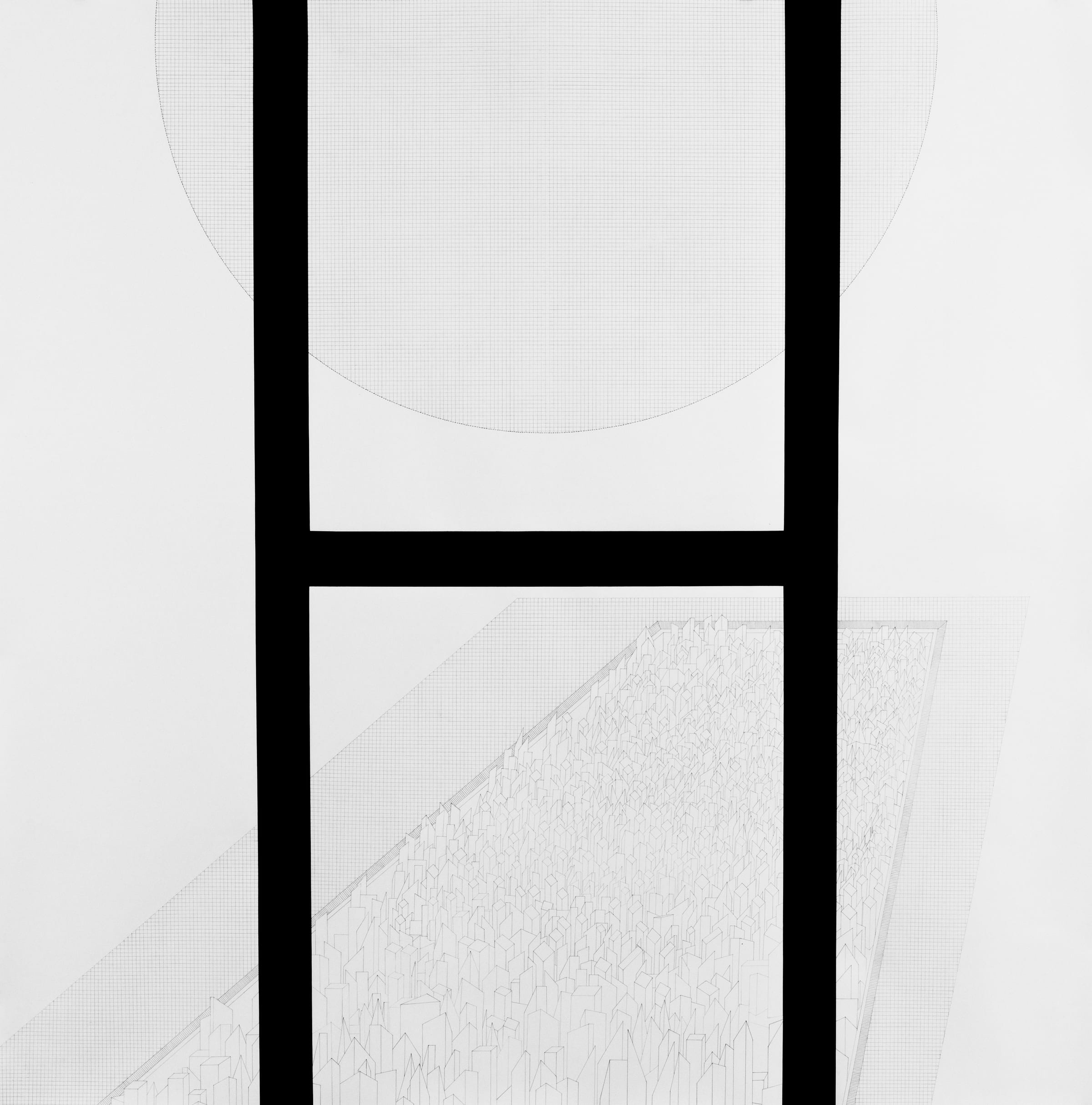 Emergent Structure (Capital Mass), triptych panel III