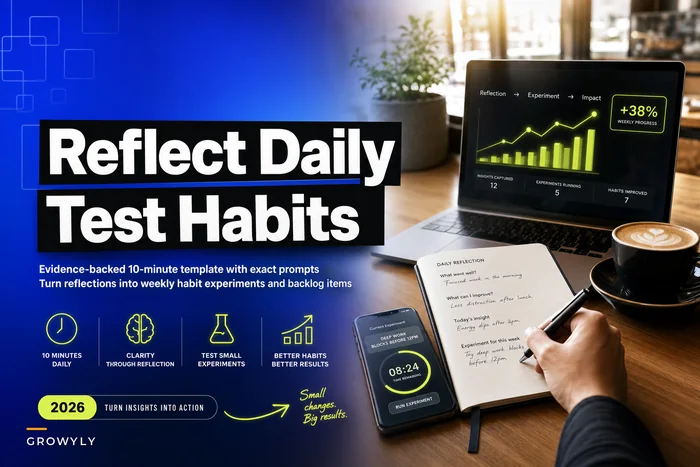 A 10‑Minute Daily Reflection Practice That Turns Insights into Habit Experiments
