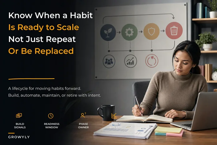 A Habit Maturity Lifecycle That Tells You When to Build, Automate, Maintain, or Retire a Habit