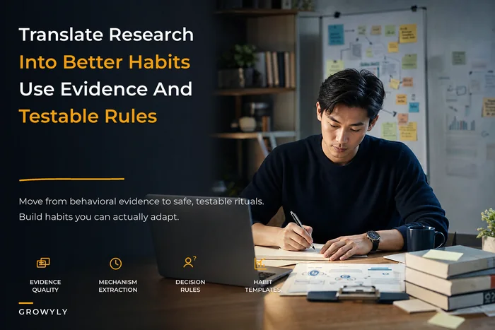 A Practical Framework to Translate Behavioral Science into Habits