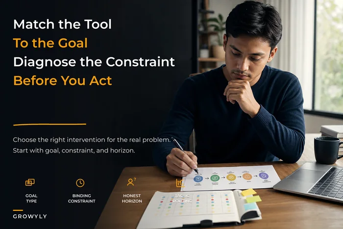 Decision-First Taxonomy for Matching Habit Tools to Goals