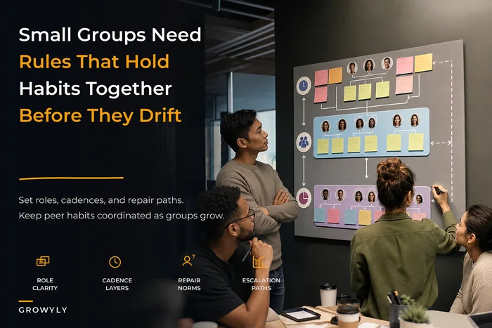 Designing Peer Governance for Small Groups' Habit Systems