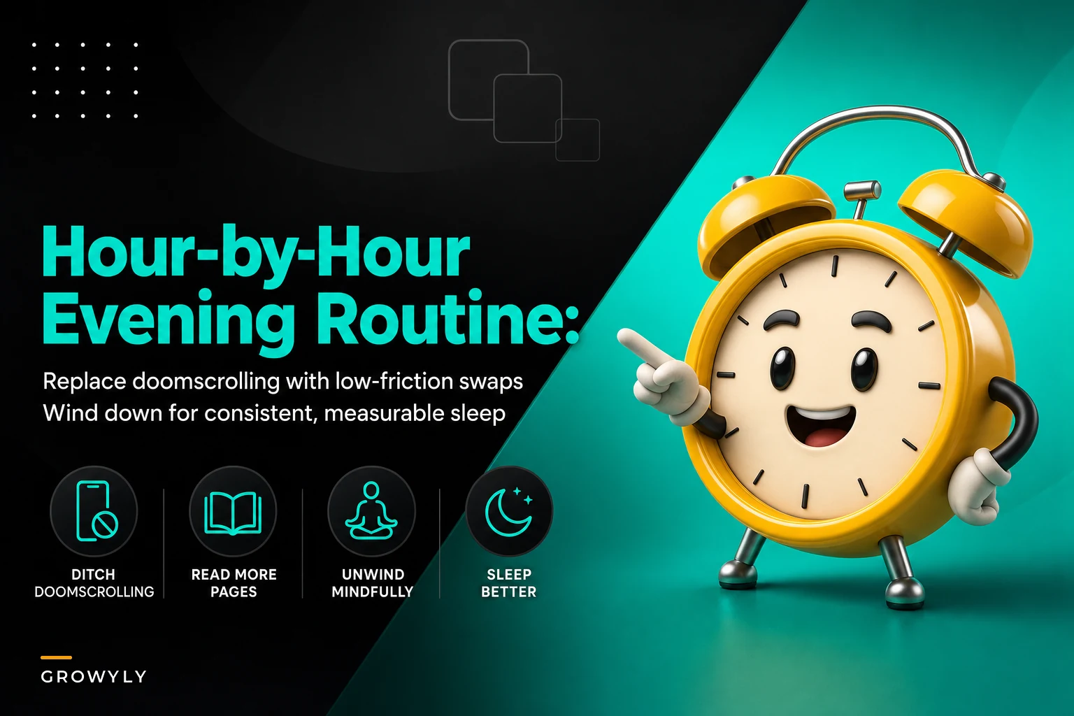 Hour-by-Hour Evening Routine to Reduce Screen Time and Improve Sleep Consistency