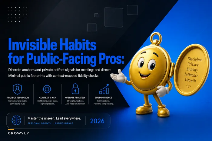 Low-Visibility Habit Strategies for Public-Facing Professionals