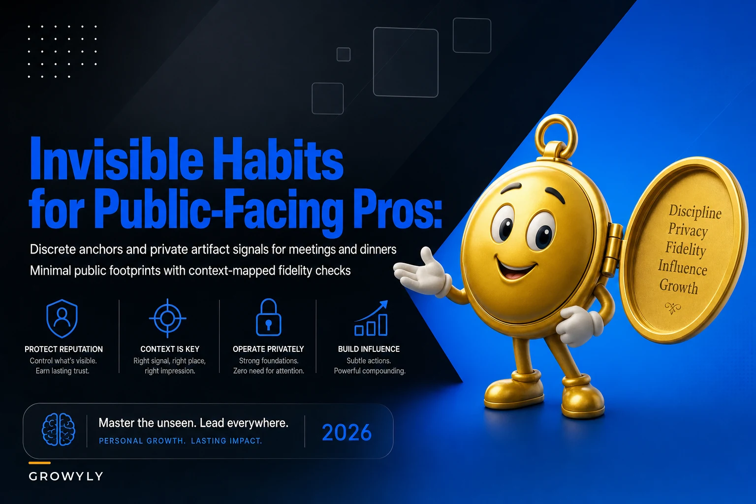 Low-Visibility Habit Strategies for Public-Facing Professionals